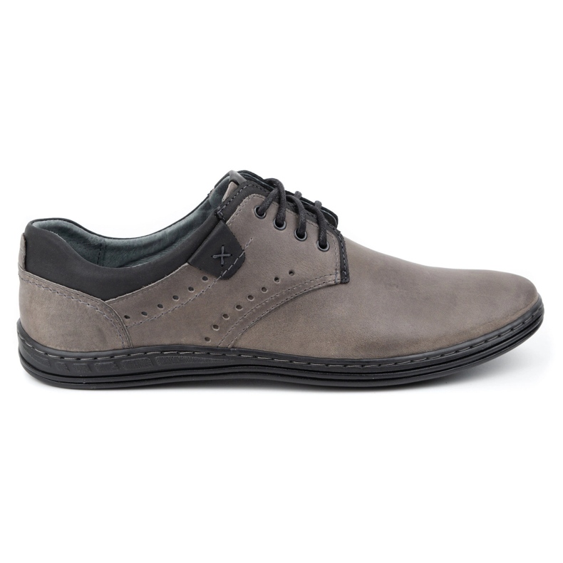 Polbut Sapatos masculinos casuais cinza 402