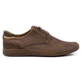 KOMODO Sapatos masculinos casuais 848 marrons castanho