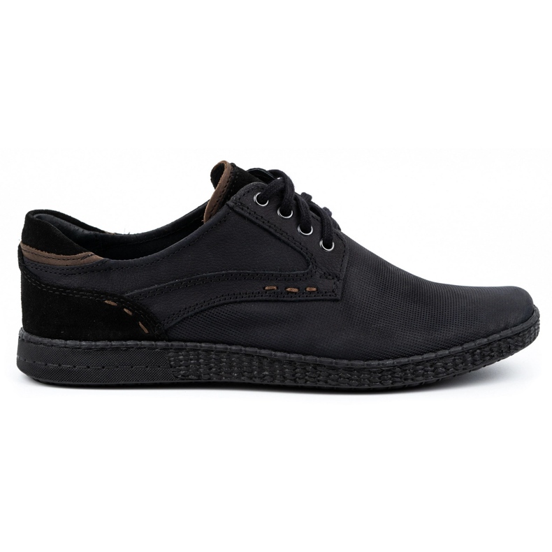 KOMODO Sapatos masculinos casuais 848 pretos