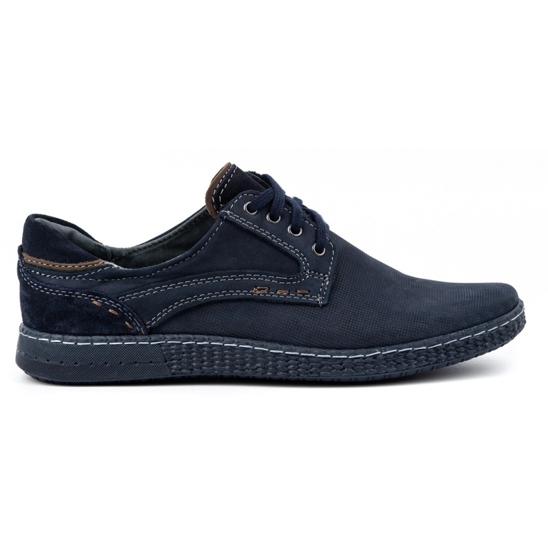 KOMODO Sapatos masculinos casuais 848 azul marinho