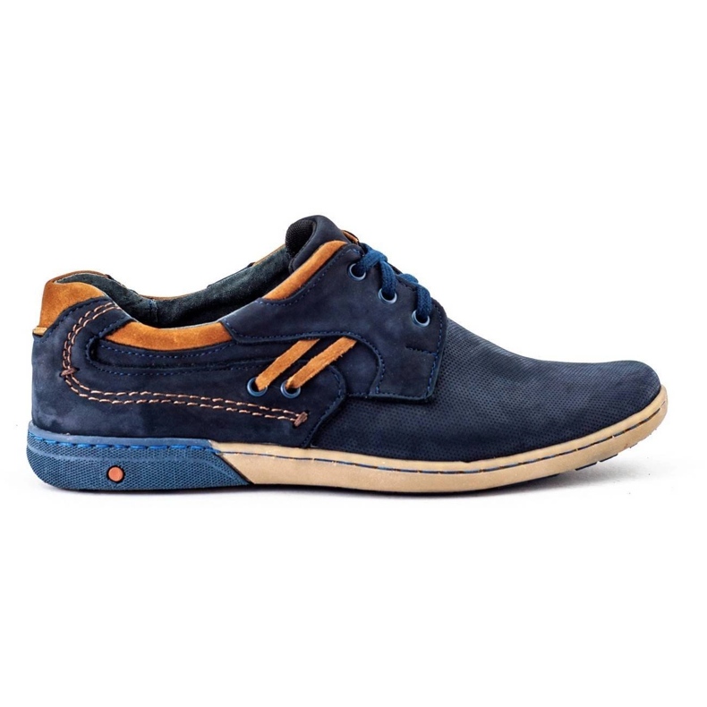 KOMODO Sapatos casuais masculinos 861L azul marinho