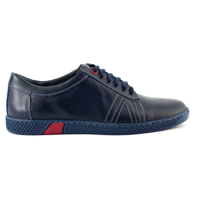 KOMODO Sapatos casuais masculinos 910 azul marinho