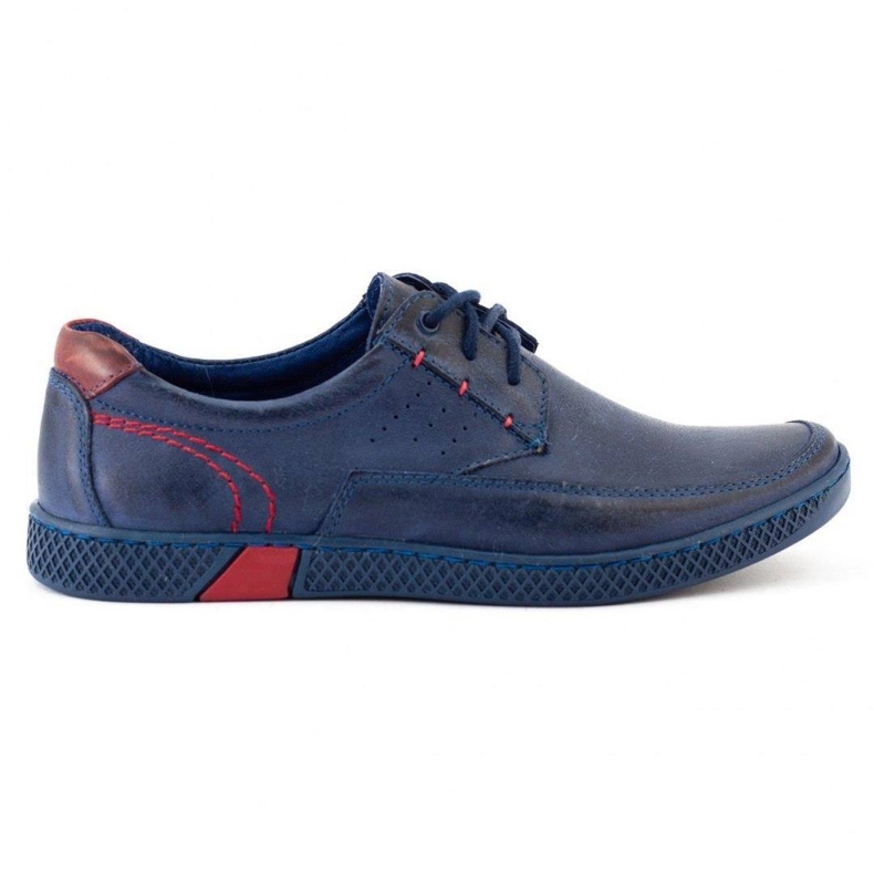 KOMODO Sapatos casuais masculinos 911 azul marinho