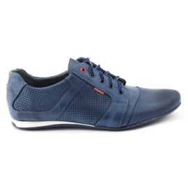 Polbut Sapatos masculinos casuais C34P azul marinho azul-marinho