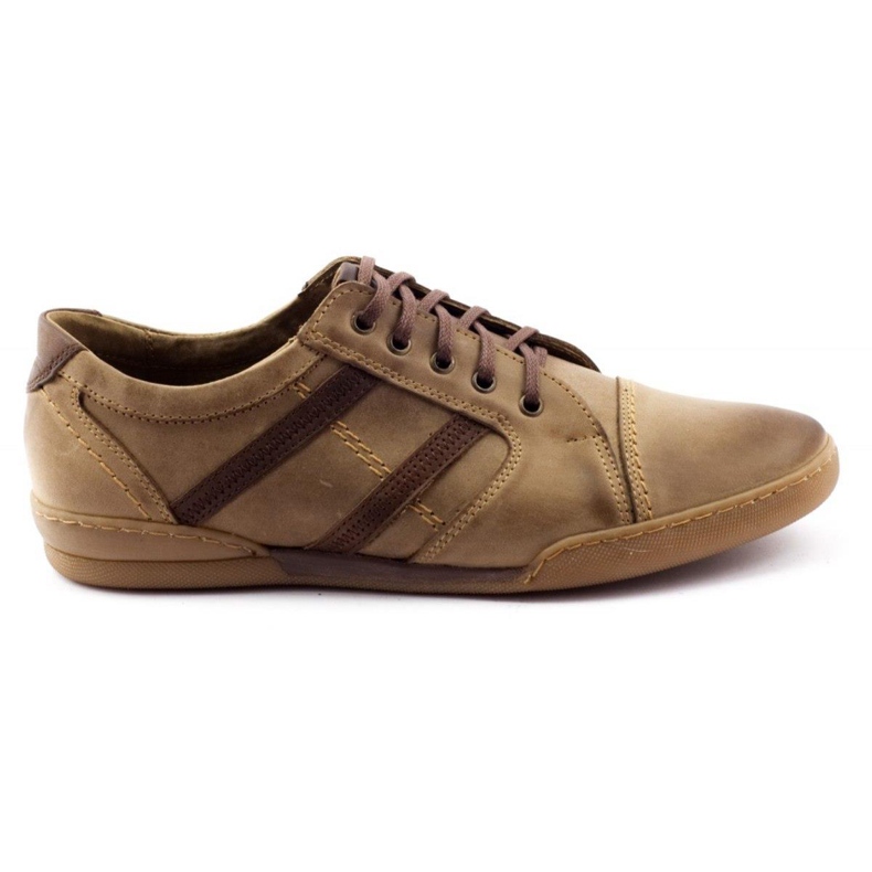 Polbut Sapatos masculinos casuais R3 castanhos