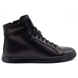 KENT Sapatos masculinos creepersy com isolamento 306 preto