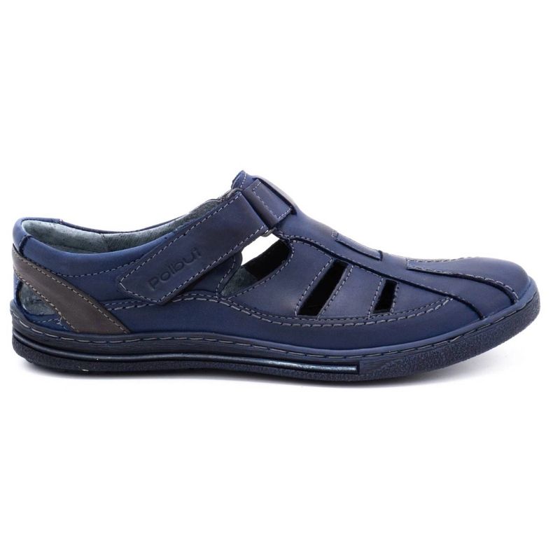 Polbut Sapatos masculinos K18 azul marinho