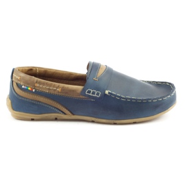 Sapatos masculinos mocassins 295 azul marinho azul-marinho