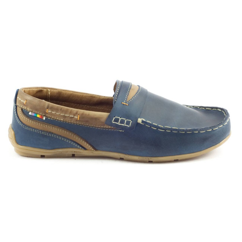 Sapatos masculinos mocassins 295 azul marinho