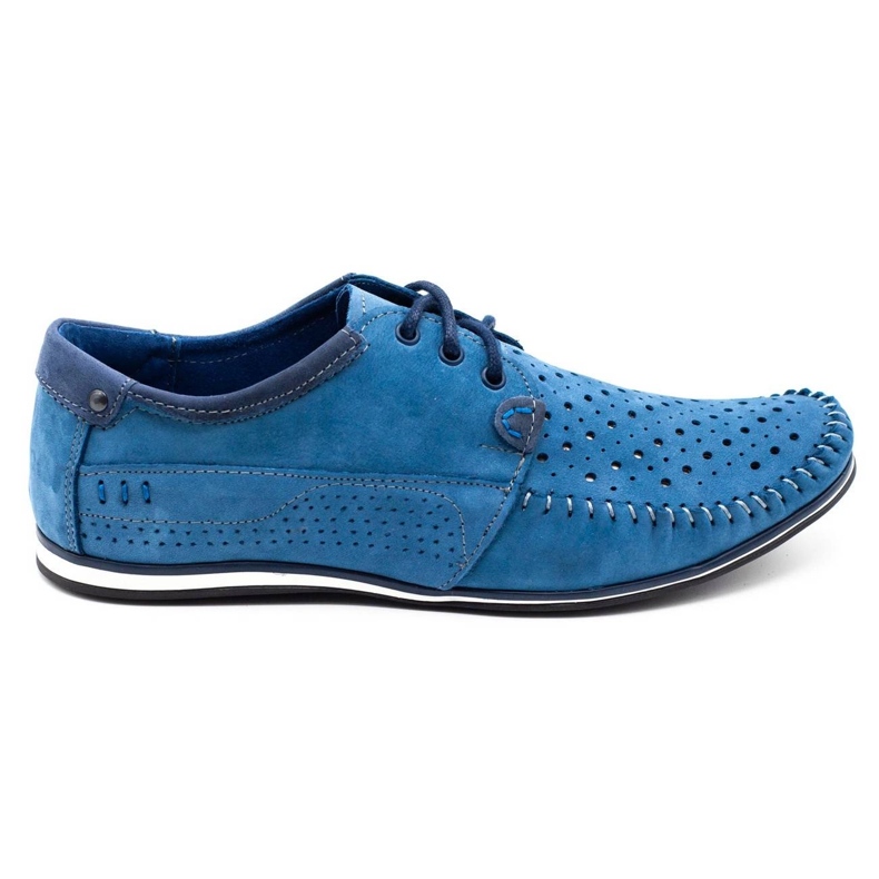 KOMODO Sapatos masculinos mocassins 875 verão azul