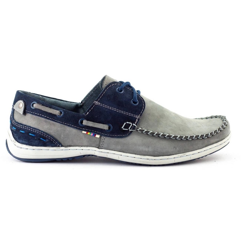 KOMODO Sapatos mocassim cinza masculino 902