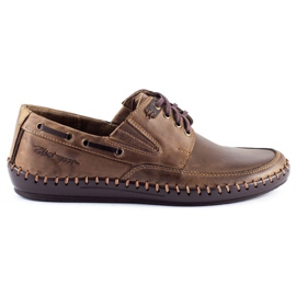 Polbut Sapatos masculinos, mocassins J69 marrom