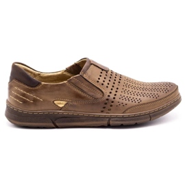 Polbut Sapatos masculinos de verão J51 marrom
