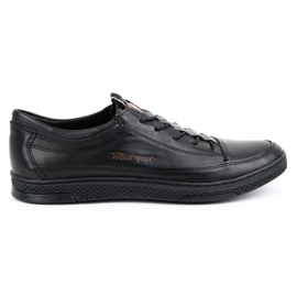 Polbut Sapatos casuais de couro masculino K22 kabir preto Polbut Sapatos casuais de couro masculino K22 kabir preto