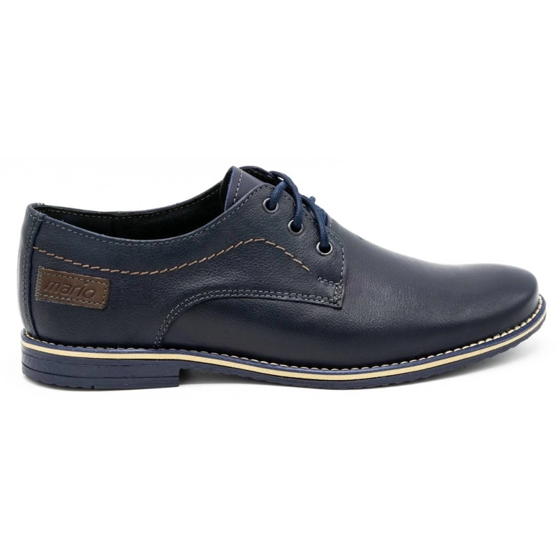 Mario Pala Sapatos formais masculinos 870 azul marinho