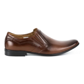 Lukas Sapatos masculinos formais, slip-on 284 marrons marrom