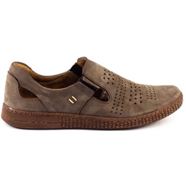 KOMODO Sapatos masculinos 864 marrons marrom