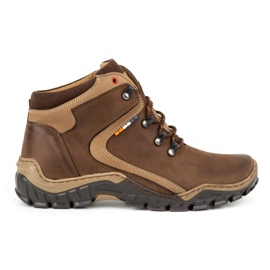 Olivier Sapatos de inverno masculinos 129 castanhos marrom