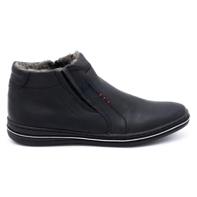 Polbut Botas de inverno masculinas negras 381 preto