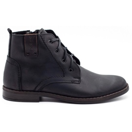 Polbut Botas de inverno masculinas negras c20 preto