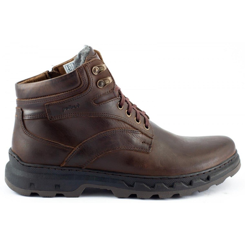 Polbut Sapatos de inverno masculino J60S marrom castanho