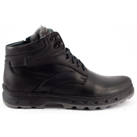 Polbut Botas de inverno masculinas negras J60S preto