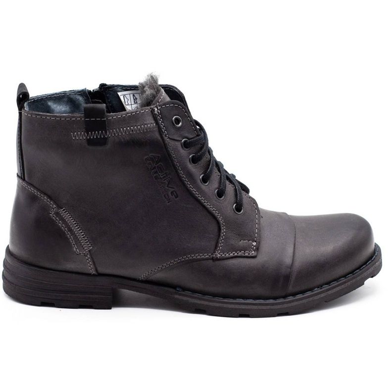Polbut Botas de neve masculinas 403 cinza