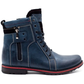KENT Sapatos de inverno masculino 237 azul marinho