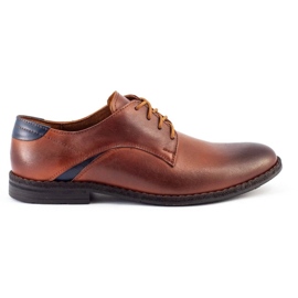 Lukas Sapatos masculinos elegantes 253LU marrom castanho