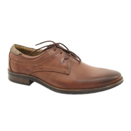 KOMODO Sapatos masculinos elegantes 877 castanhos marrom
