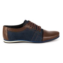 Sapatos masculinos elegantes para jeans 730 marrom