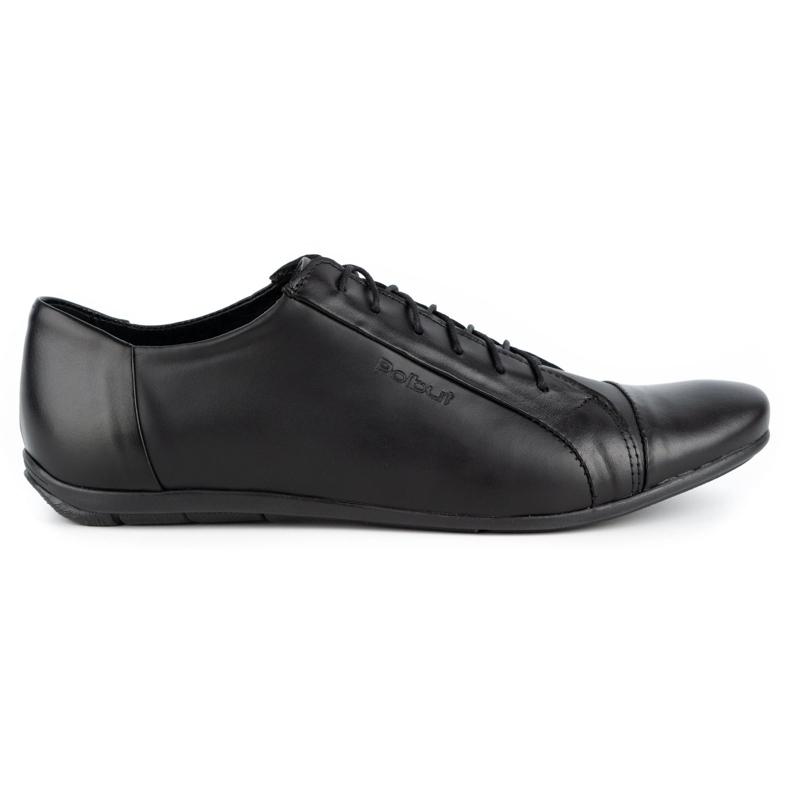 Polbut Sapatos masculinos elegantes para jeans C23 preto