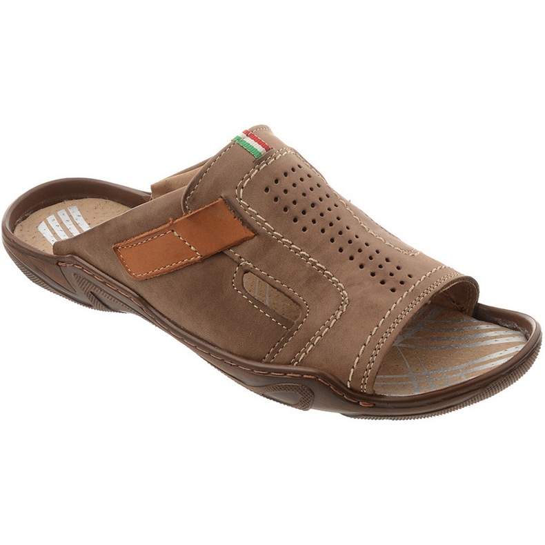 Chinelos masculinos 307 castanhos