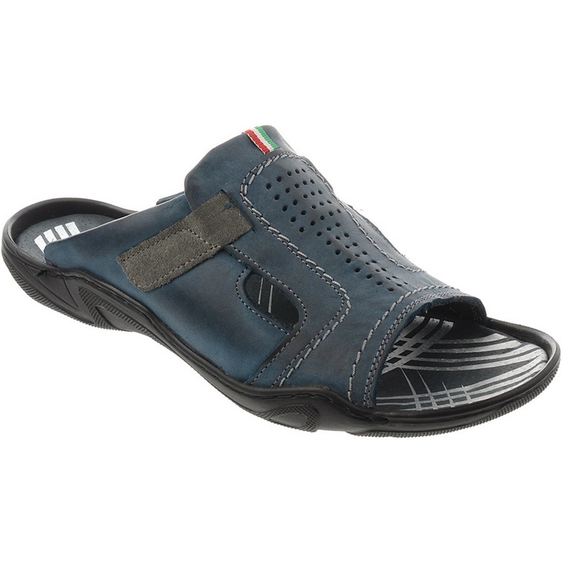 Chinelos masculinos 307 azul marinho
