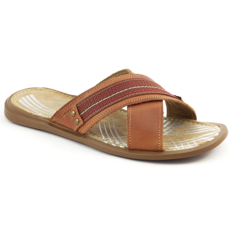 Chinelos masculinos 330 castanhos