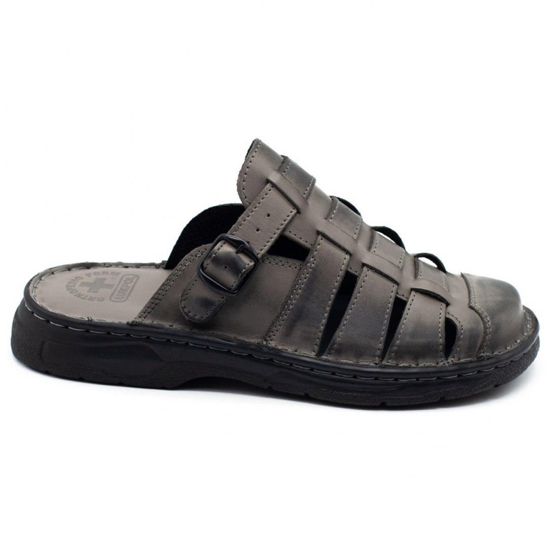 ŁUKPOL Chinelos masculinos 860 cinza
