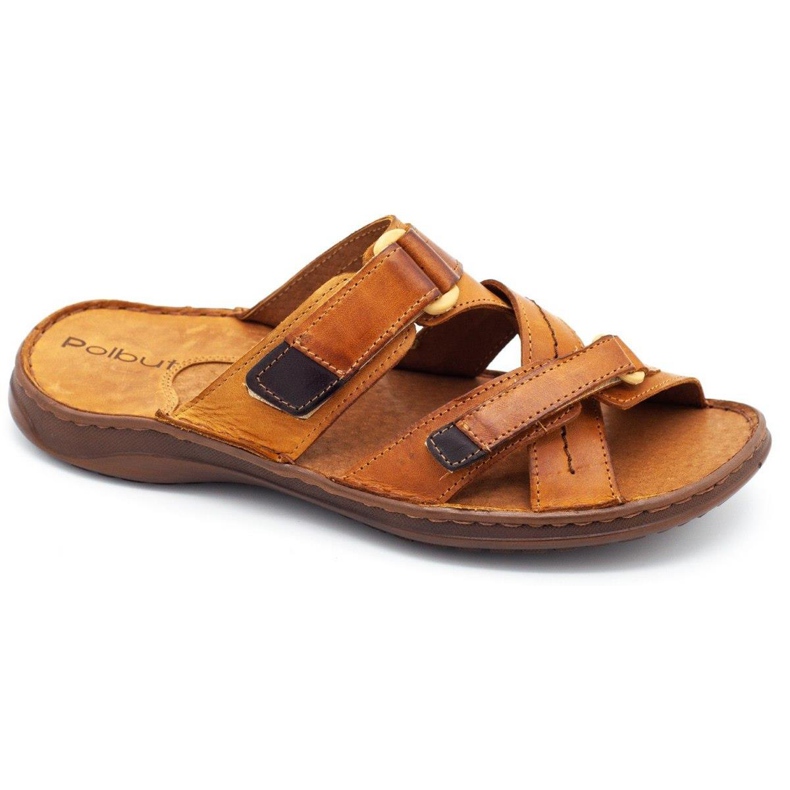 Polbut Chinelos masculinos SA06 vermelho laranja