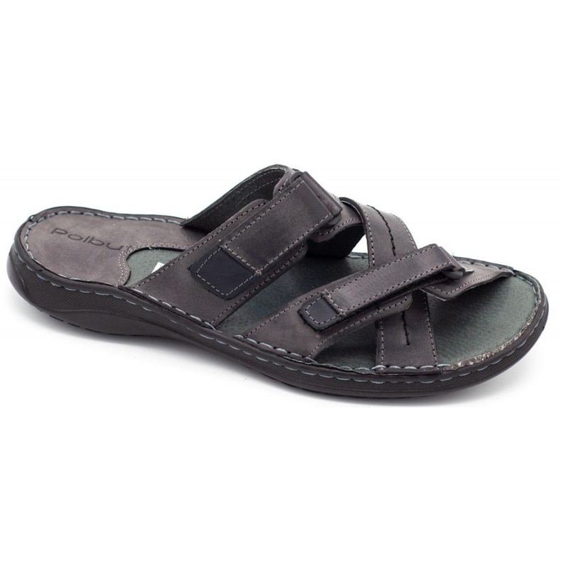 Polbut Chinelos masculinos cinza SA06