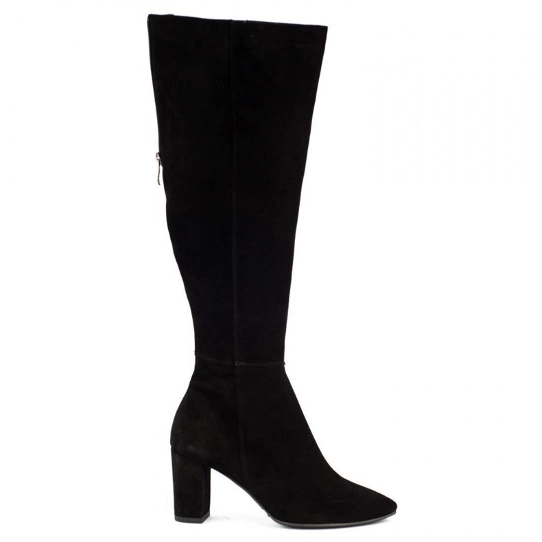 Neścior Botas femininas de inverno 078-T pretas preto