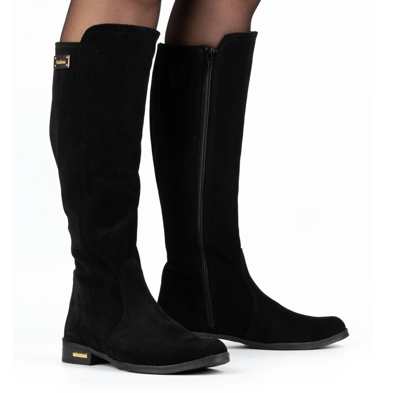 Olivier Botas pretas elegantes Klara preto
