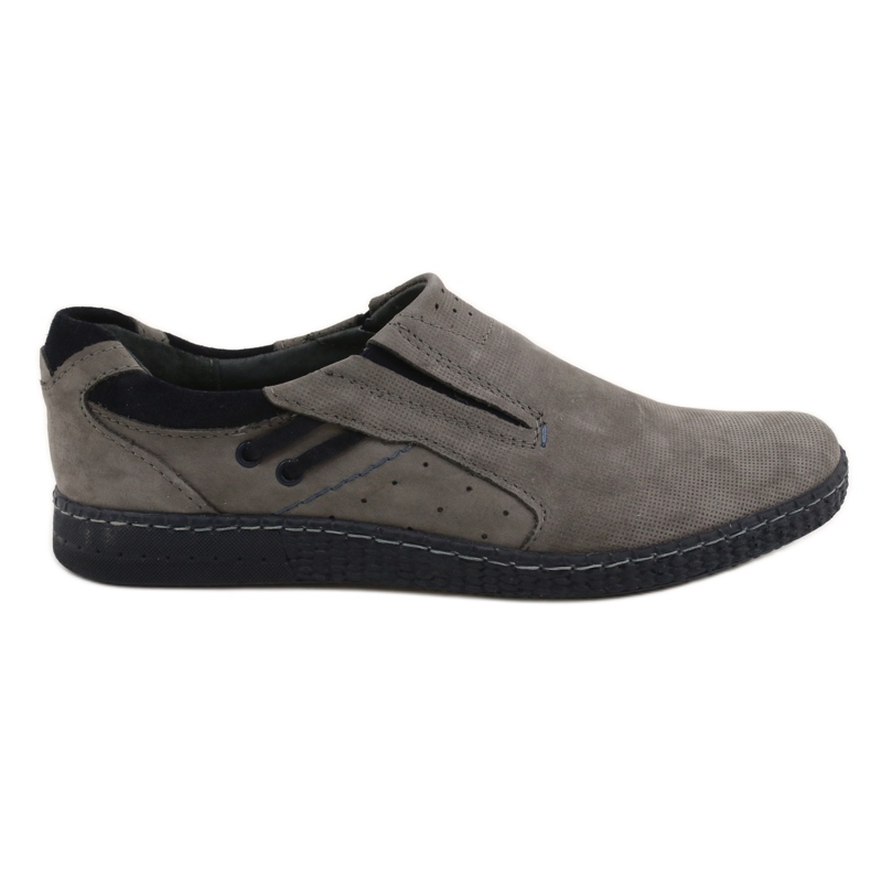 KOMODO Mocassins cinza masculinos 862L