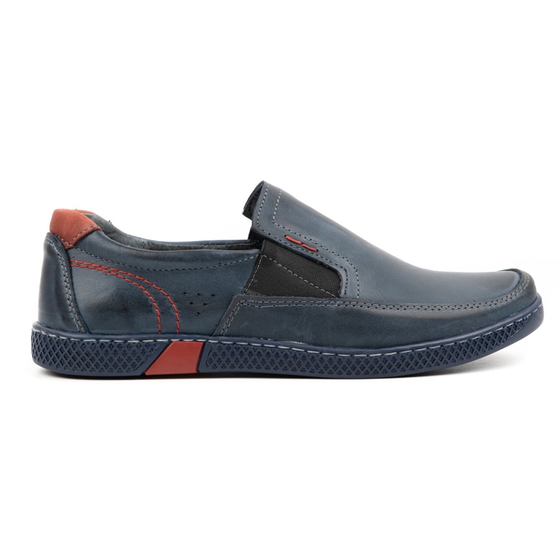 KOMODO Mocassins masculinos 912 azul marinho