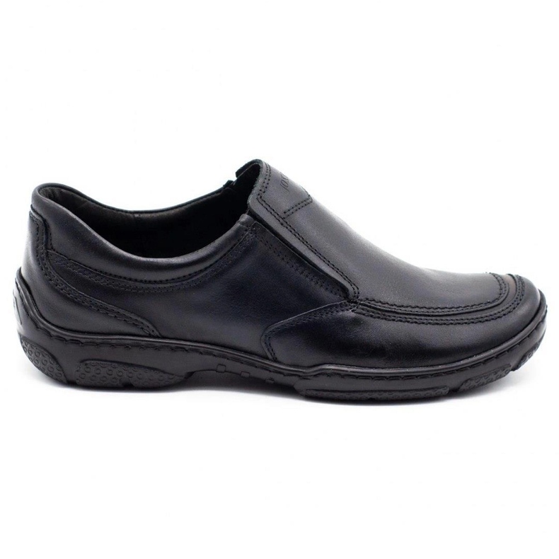 Joker Mocassins de couro masculino 213 pretos