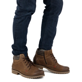 ABIS Sapatos masculinos quentes 197 castanhos marrom