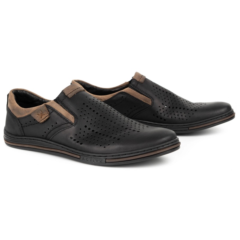 Polbut Brogues masculino 401 verão preto