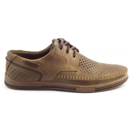 Polbut Sapatos masculinos abertos J44L Pł marrom