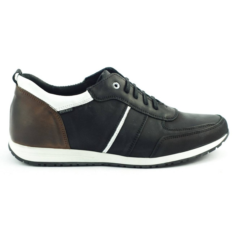 Polbut Sapatos masculinos C21 preto com branco multicolorido Polbut Sapatos masculinos C21 preto com branco multicolorido