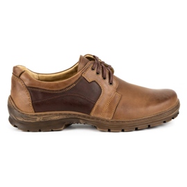 Polbut Sapatos masculinos casuais K19 marrom