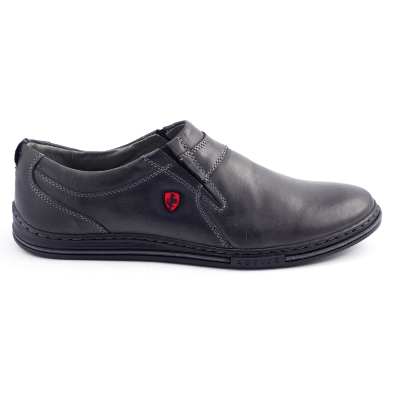 Polbut Couro Brogues Masculino 362 Cinza