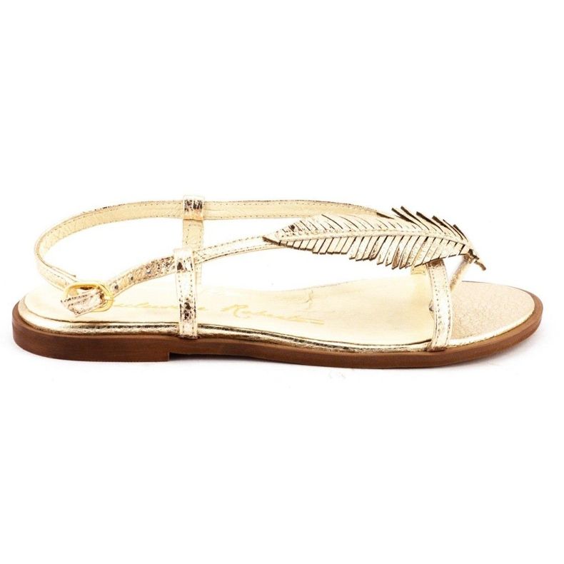 Sandálias femininas 621 ouro dourado